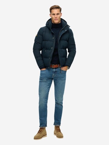 Superdry Winterjas 'Outdoor Everest Puffer Jkt SDM5012423A' in Blauw