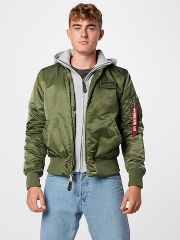 ALPHA INDUSTRIES Between-season jacket 'MA-1 D-Tec' in Green: front