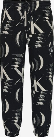 Calvin Klein Jeans Loose fit Pants in Black: front