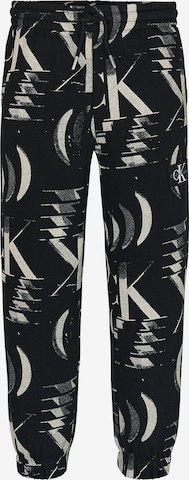 Calvin Klein Jeans Loose fit Trousers in Black: front