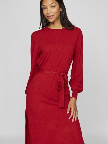 Robes en maille VILA en rouge