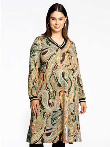 Yoek Dress 'Paisley' in Mixed colors: front