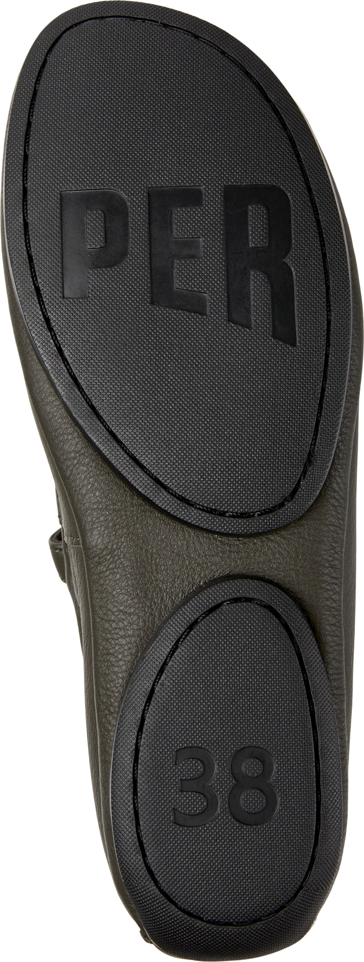 CAMPER Ballerina met riempjes 'Right Nina' in Groen