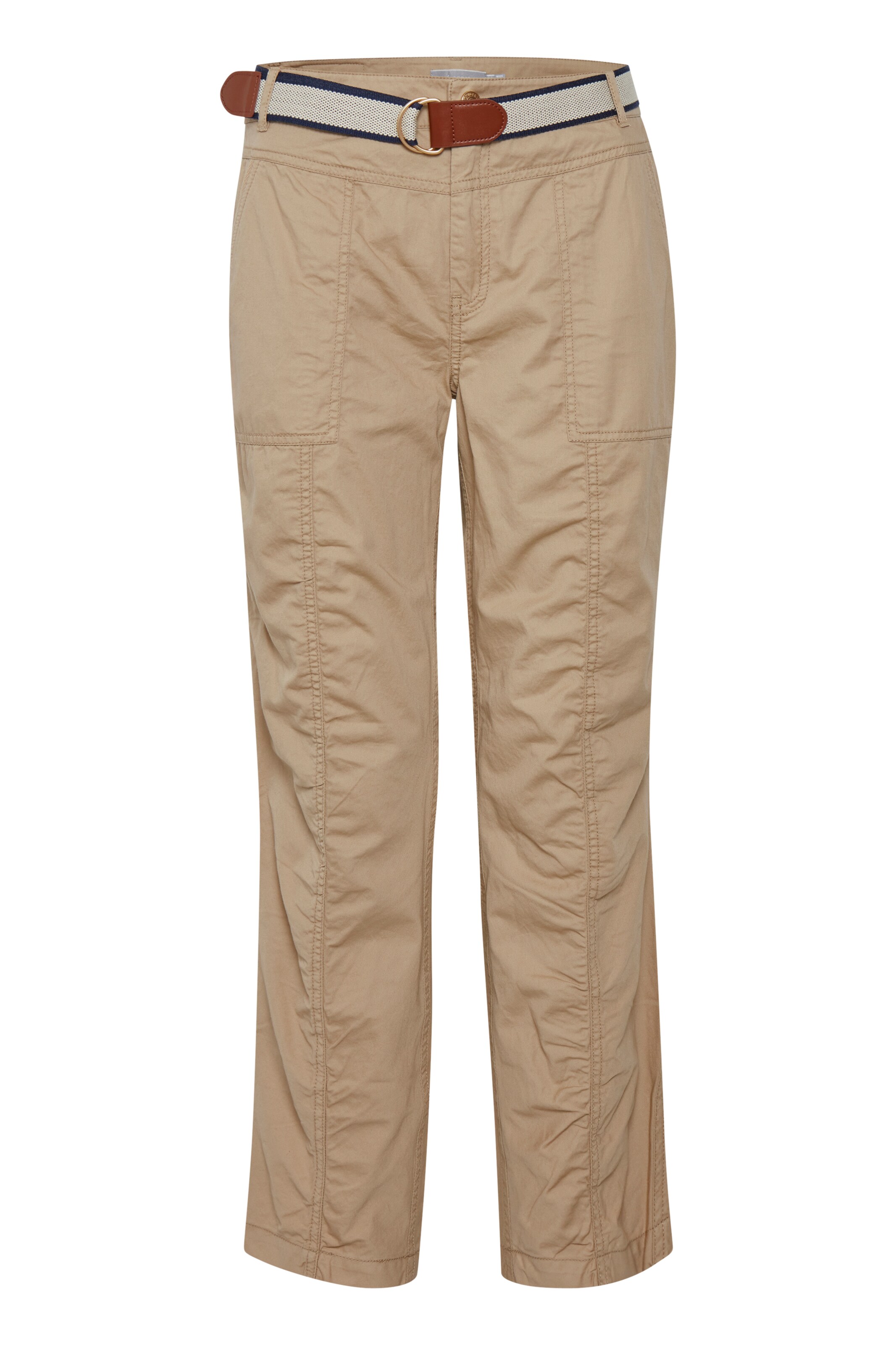 Fransa Hose 'SADIE ' in beige / navy / braun / weiß, Produktansicht