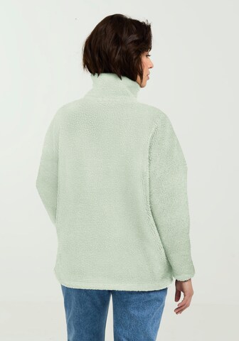 JACK WOLFSKIN Athletic Fleece Jacket in Green