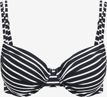 s.Oliver T-Shirt Bikinitop 'Hill' in Schwarz: predná strana