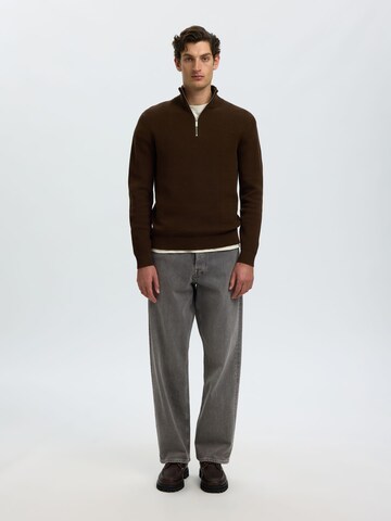 SELECTED Loose fit Jeans 'SLH220 Ben' in Grey
