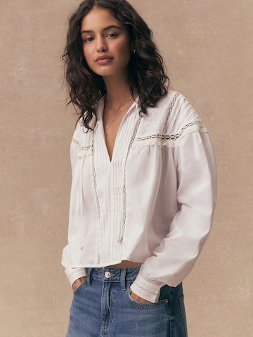 Next Blouse in Wit: voorkant