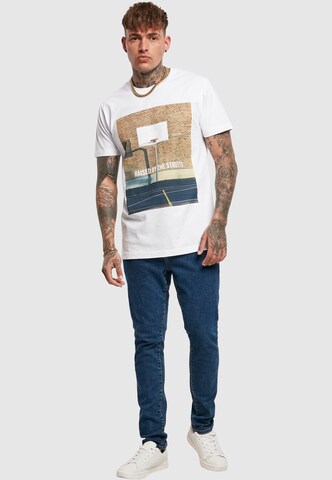 Mister Tee Regular fit Shirt 'Raised By The Streets' in Wit
