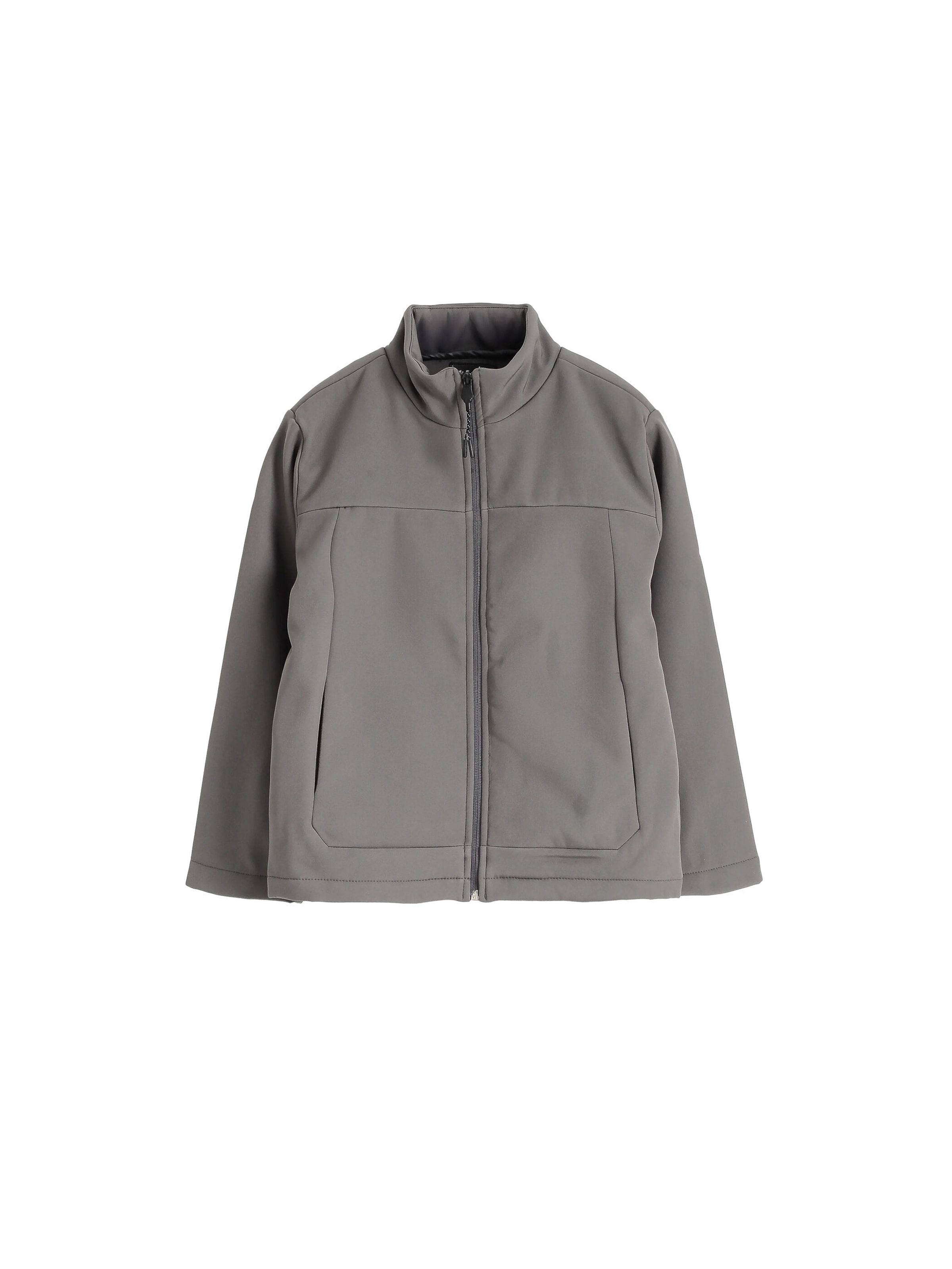 Solang Fleece jas in Grijs: voorkant