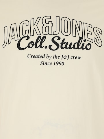 Jack & Jones Plus Bluser & t-shirts 'JJMAKOTO' i hvid