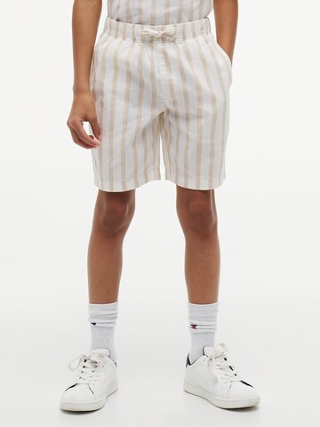 TOMMY HILFIGER Loosefit Broek in Beige: voorkant