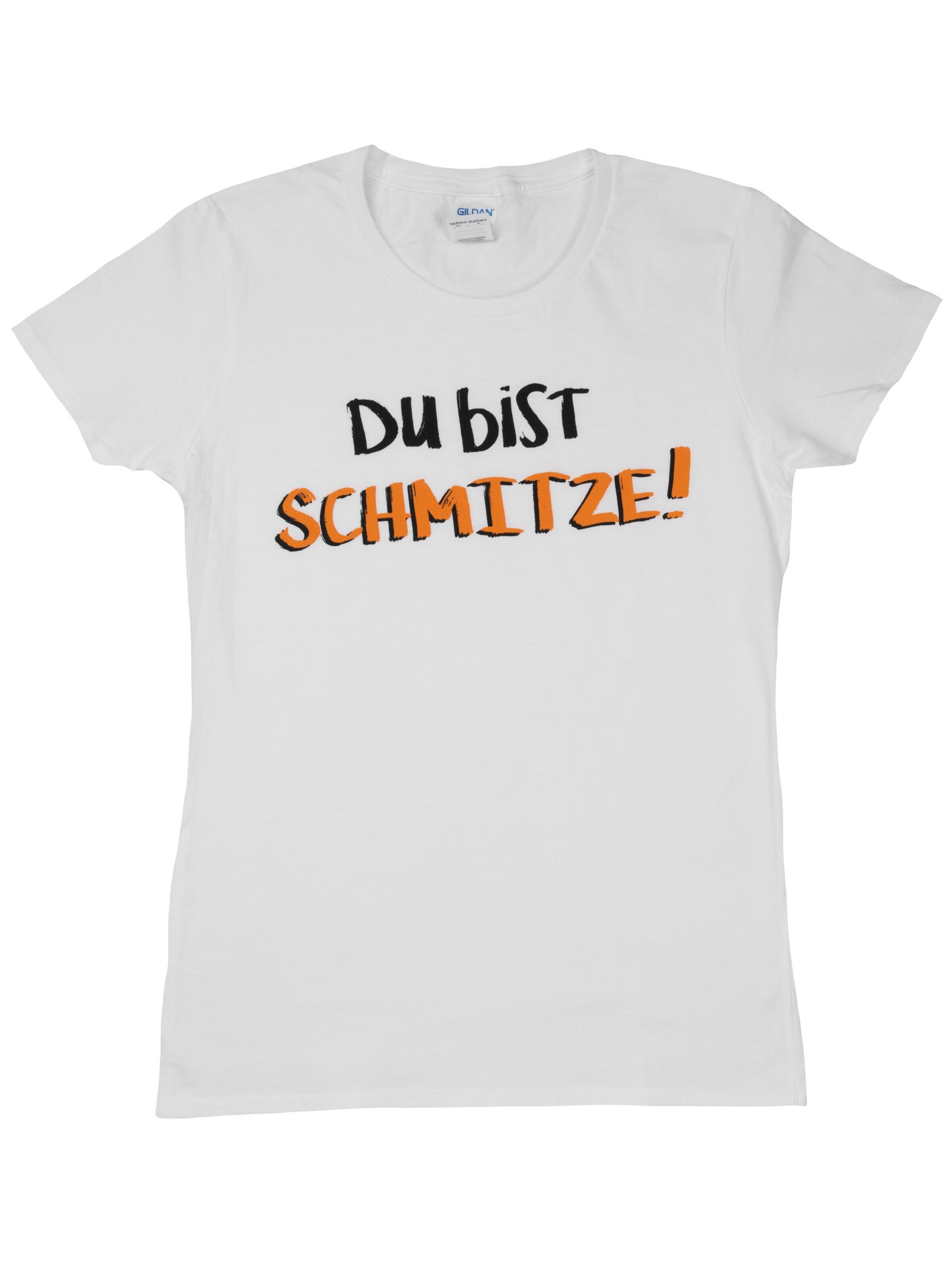 United Labels Shirt 'Ralf Schmitz - Du bist schmitze!'‌‌‌‌‌‌‌ in Weiß: Vorderseite