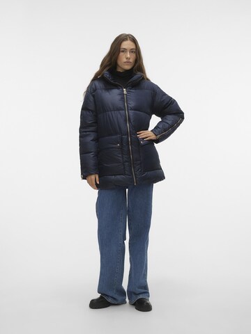 VERO MODA Winter Jacket 'Claire Nora' in Blue