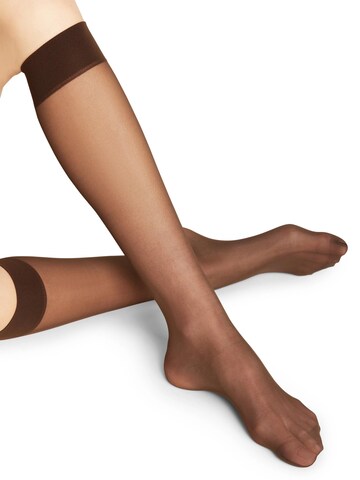 FALKE Overknee Strümpfe 'Matt Deluxe'‌‌‌‌‌‌‌‌‌‌ in Braun