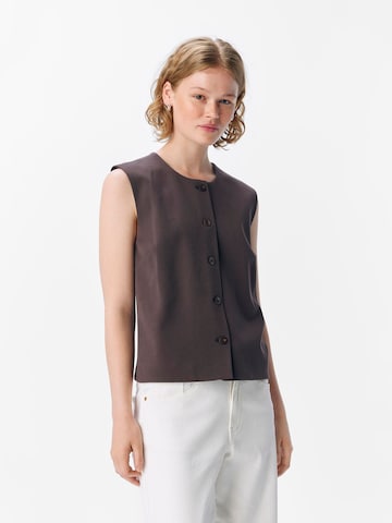 OBJECT Suit vest 'OBJLisa' in Brown: front
