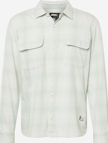 QS Button Up Shirt in Green: front