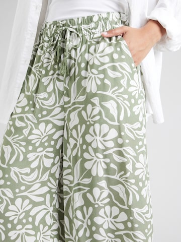 Wide Leg Pantalon Sublevel en vert