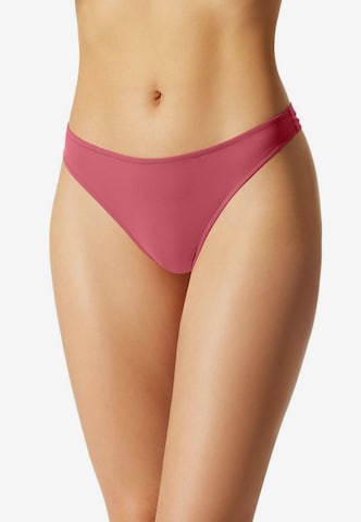 SCHIESSER Thong in Red: front