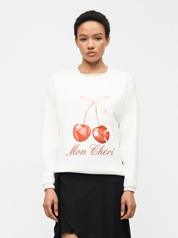 PIECES Majica 'PCMALIAH' | bela barva: sprednja stran