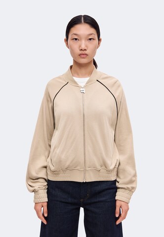 Karl Lagerfeld Collegetakki 'IKON' värissä beige: etupuoli