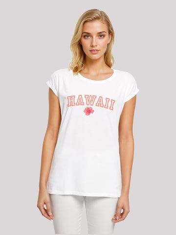 F4NT4STIC Shirt 'Hawaii' in Wit: voorkant