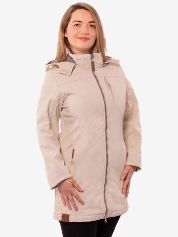 Gipfelglück Outdoor Coat 'Junko' in Beige: front