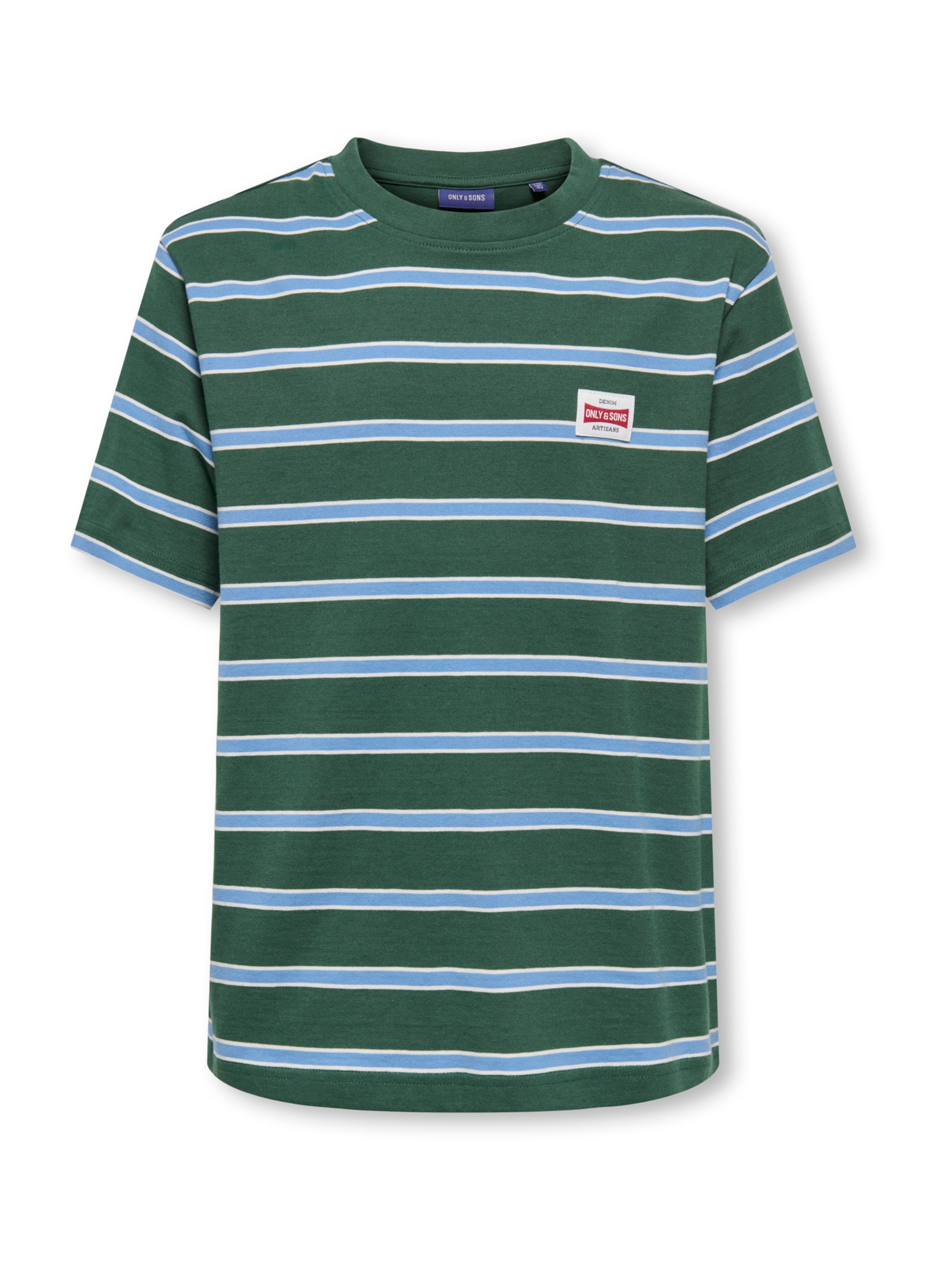 Only & Sons Junior Shirt 'OSJDAWSON' in Groen: voorkant