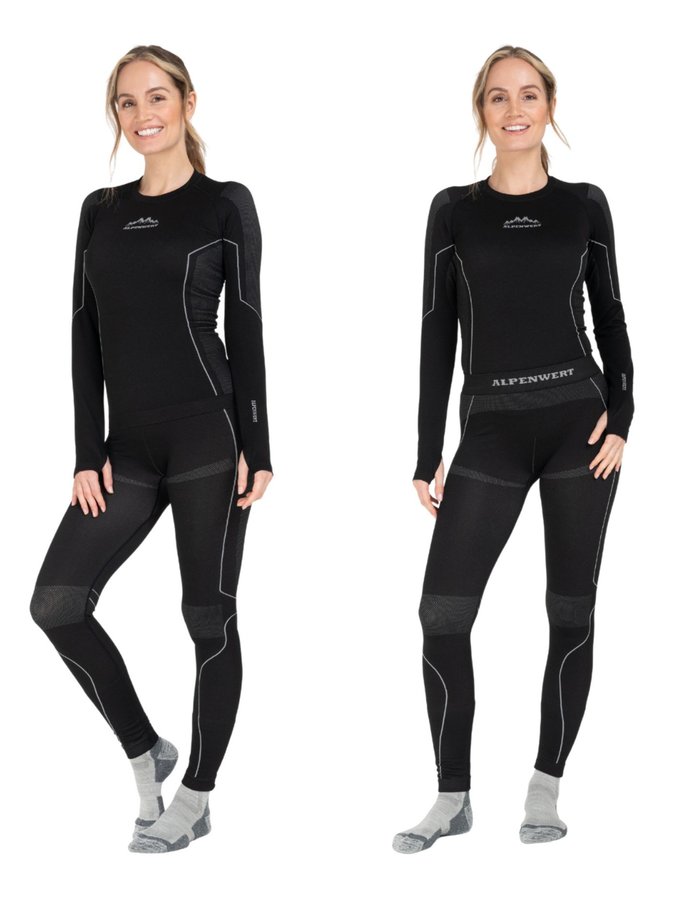 Alpenwert Base Layer in Black