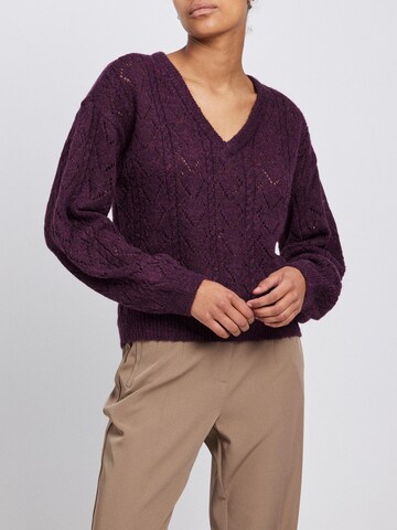 VILA Sweater 'Sela' in Purple