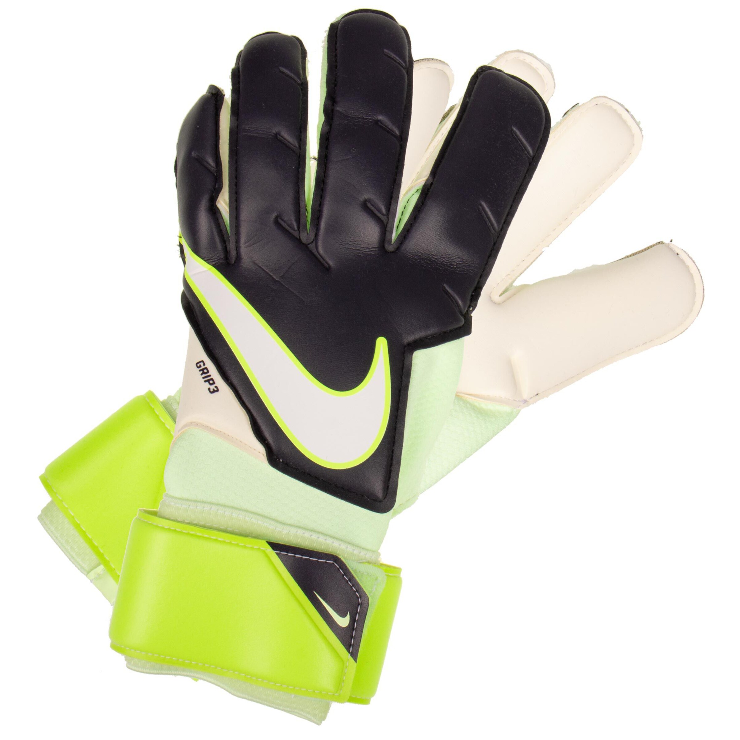 NIKE Sporthandschuhe 'Goalkeeper Grip3' in Schwarz: Vorderseite
