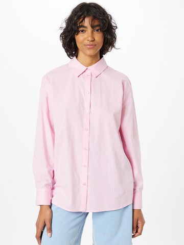 PIECES Bluse in Pink: predná strana