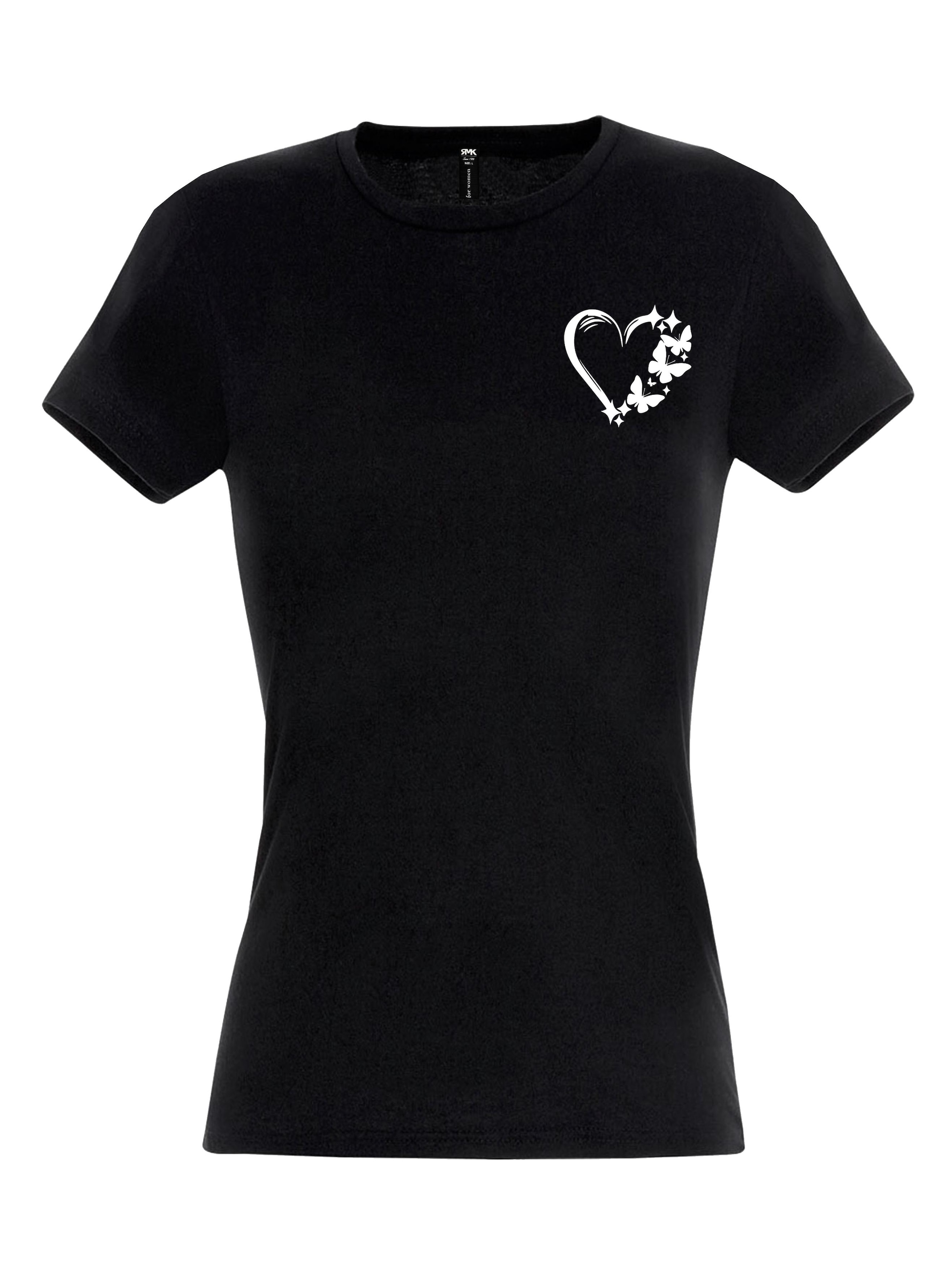 RMK Shirt 'Love Herz' in Black: front