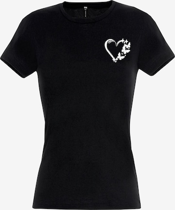 RMK Shirt 'Love Herz' in Black: front