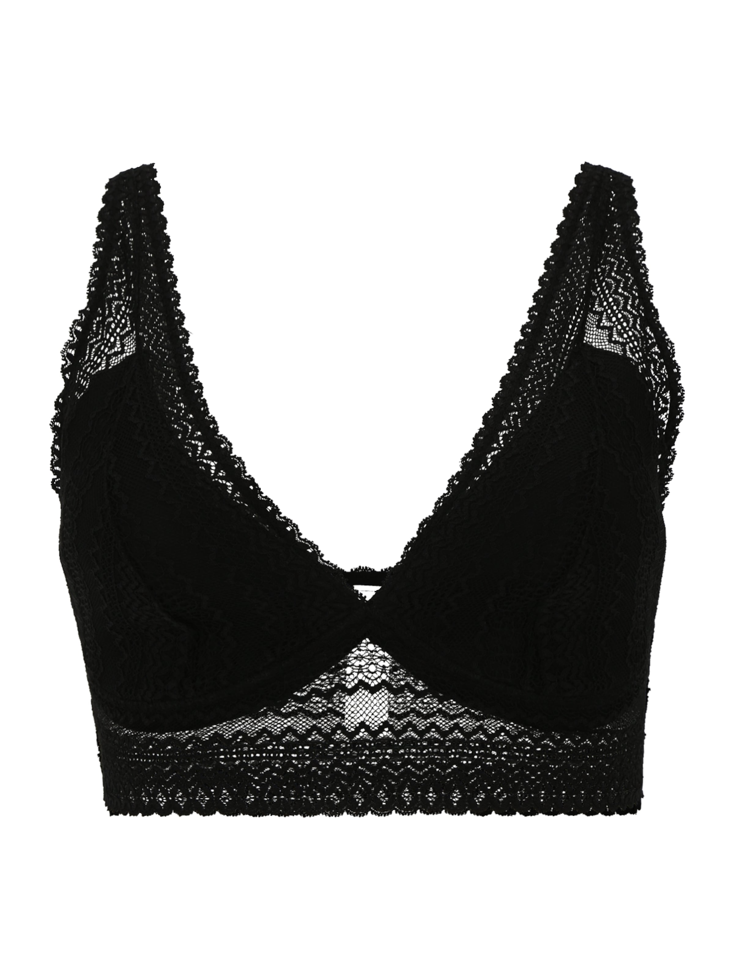 Devoted by Zizzi Kolmio Rintaliivi 'VULIER' värissä musta: etupuoli