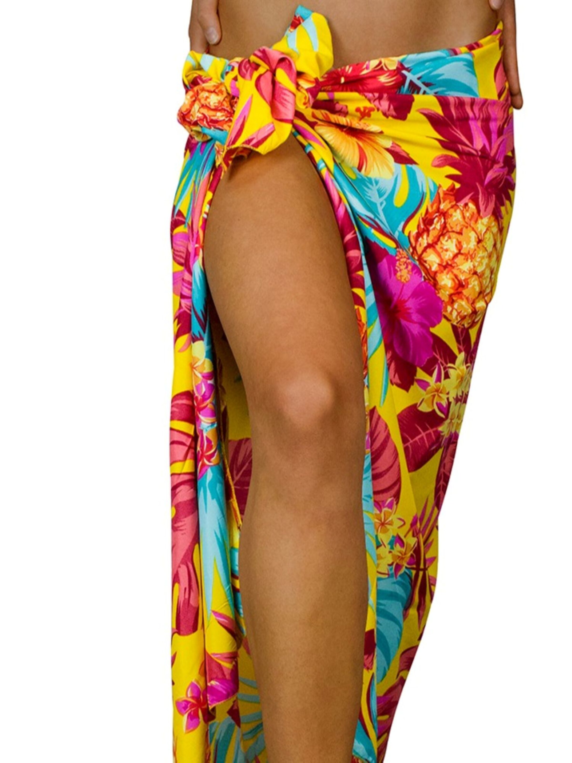 King Kameha Scarf 'Pineapple' in Yellow