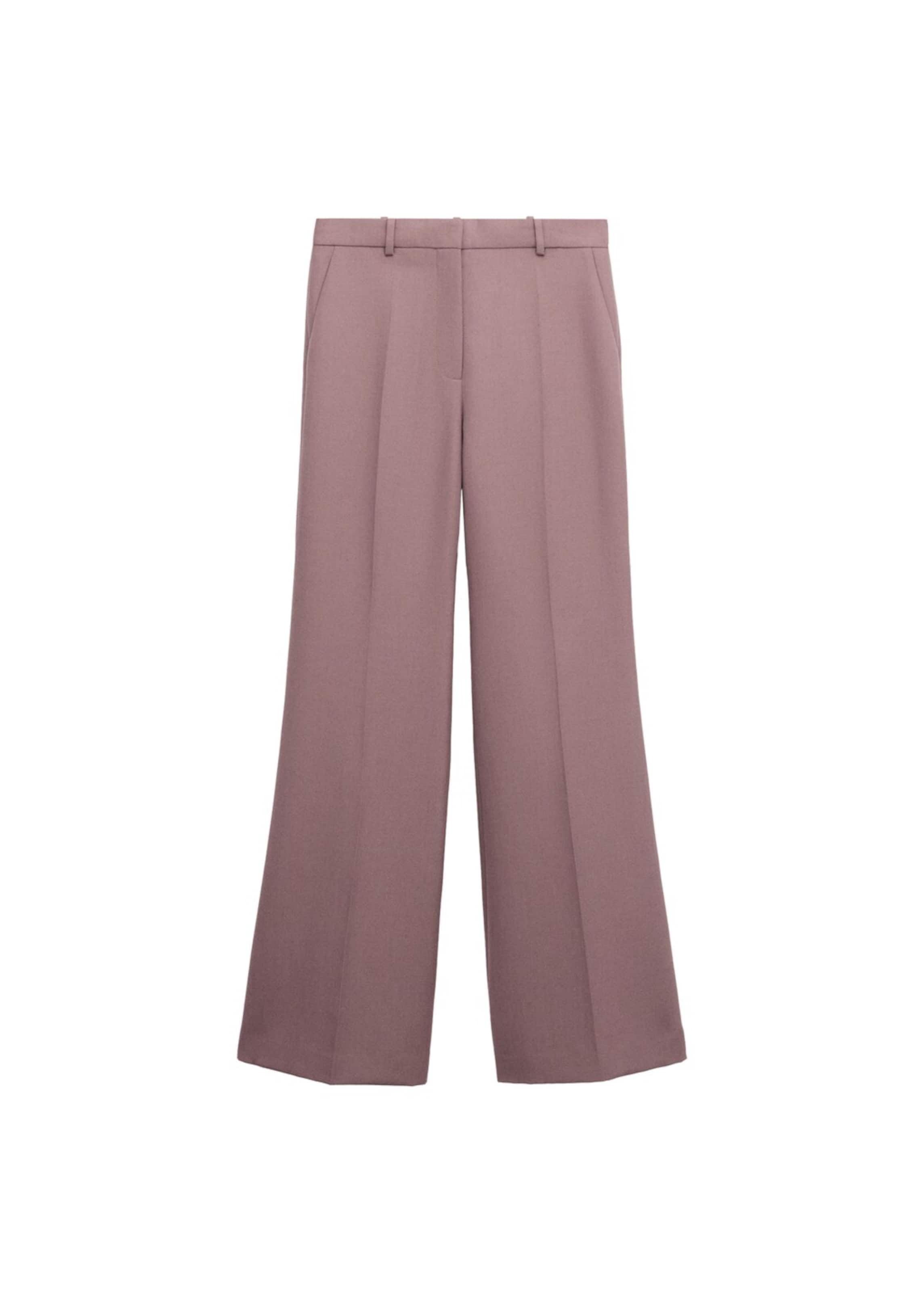 MANGO Flared Pants 'Bangkok' in Pink: front