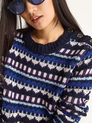 Pull-over 'Pullover' Bianco Lucci en bleu