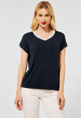 STREET ONE T-Shirt in Blau: Vorderseite