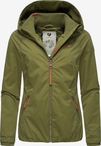 Ragwear Performance Jacket 'Dizzie' in Green: front