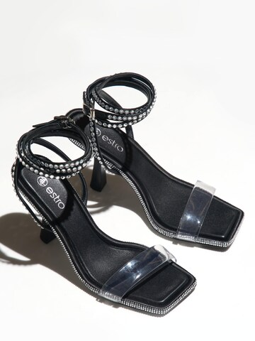 Estro Sandaal '2238-12' in Zwart