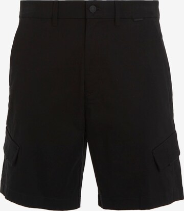 Calvin Klein Regular Cargo Pants in Black: front