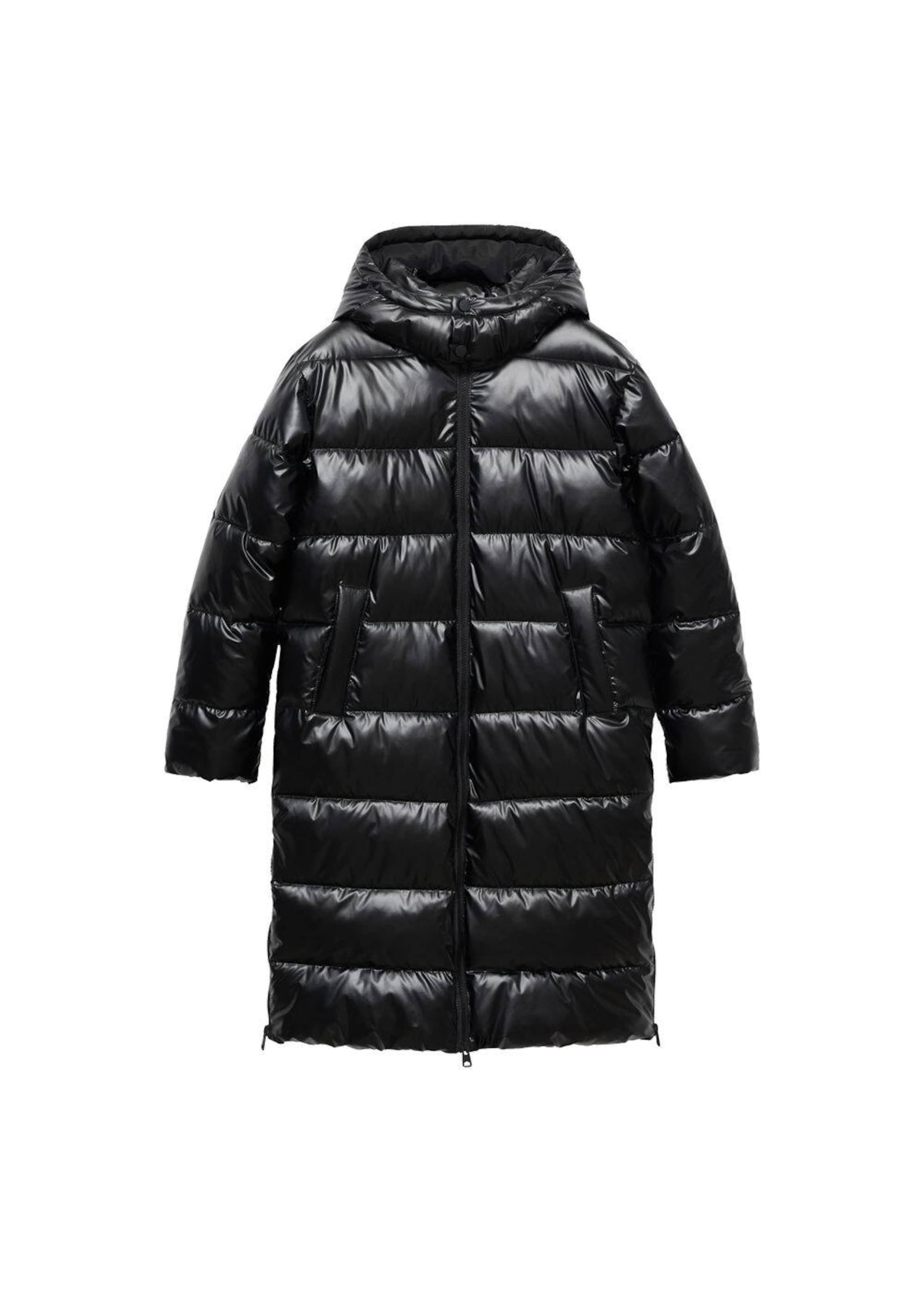 MANGO TEEN Mantel 'Ali2b' in Schwarz: Vorderseite