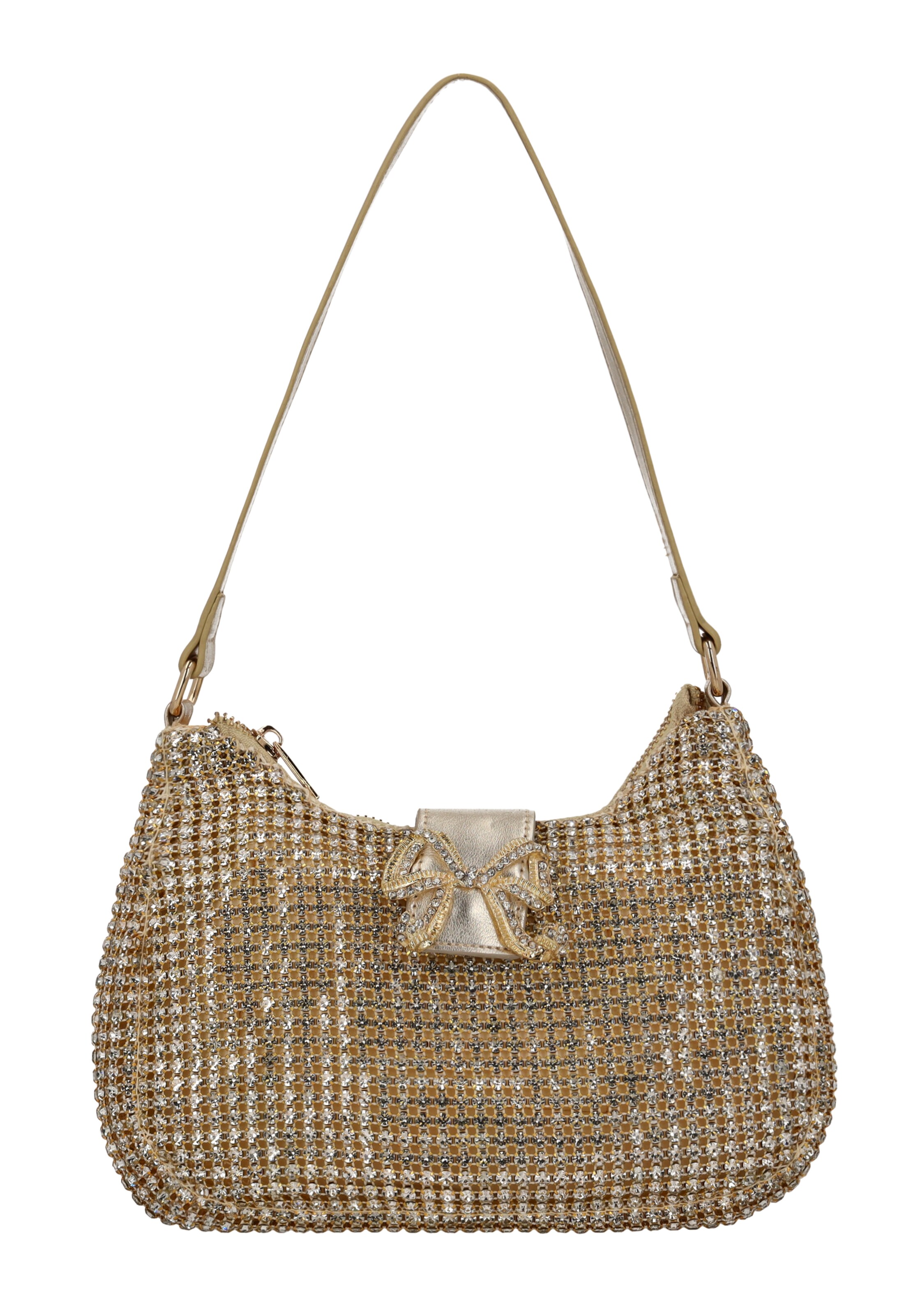 myMo at night Schultertasche in Gold: Vorderseite