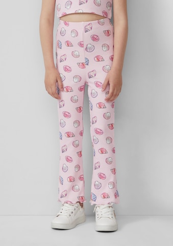 évasé Leggings s.Oliver en rose : devant