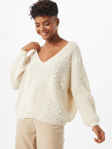 ABOUT YOU Sweter 'Svea' w kolorze beżowy: przód