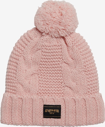 Superdry Beanie in Pink: front