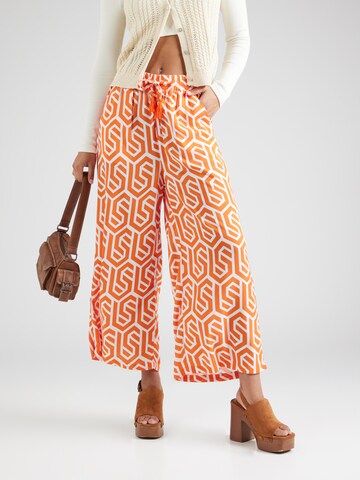 Sublevel Zvonové kalhoty Kalhoty – oranžová: přední strana