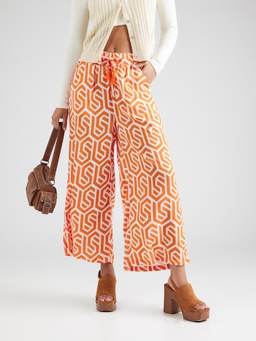 Sublevel Wide leg Broek in Oranje: voorkant