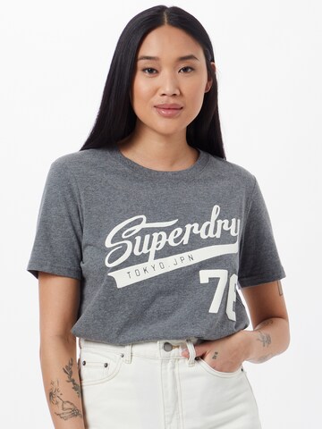 Superdry Shirt 'Cali' in Grijs: voorkant